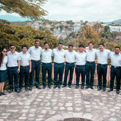 Doctor Teel with Students