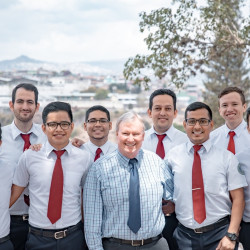 Doctor Teel with Students